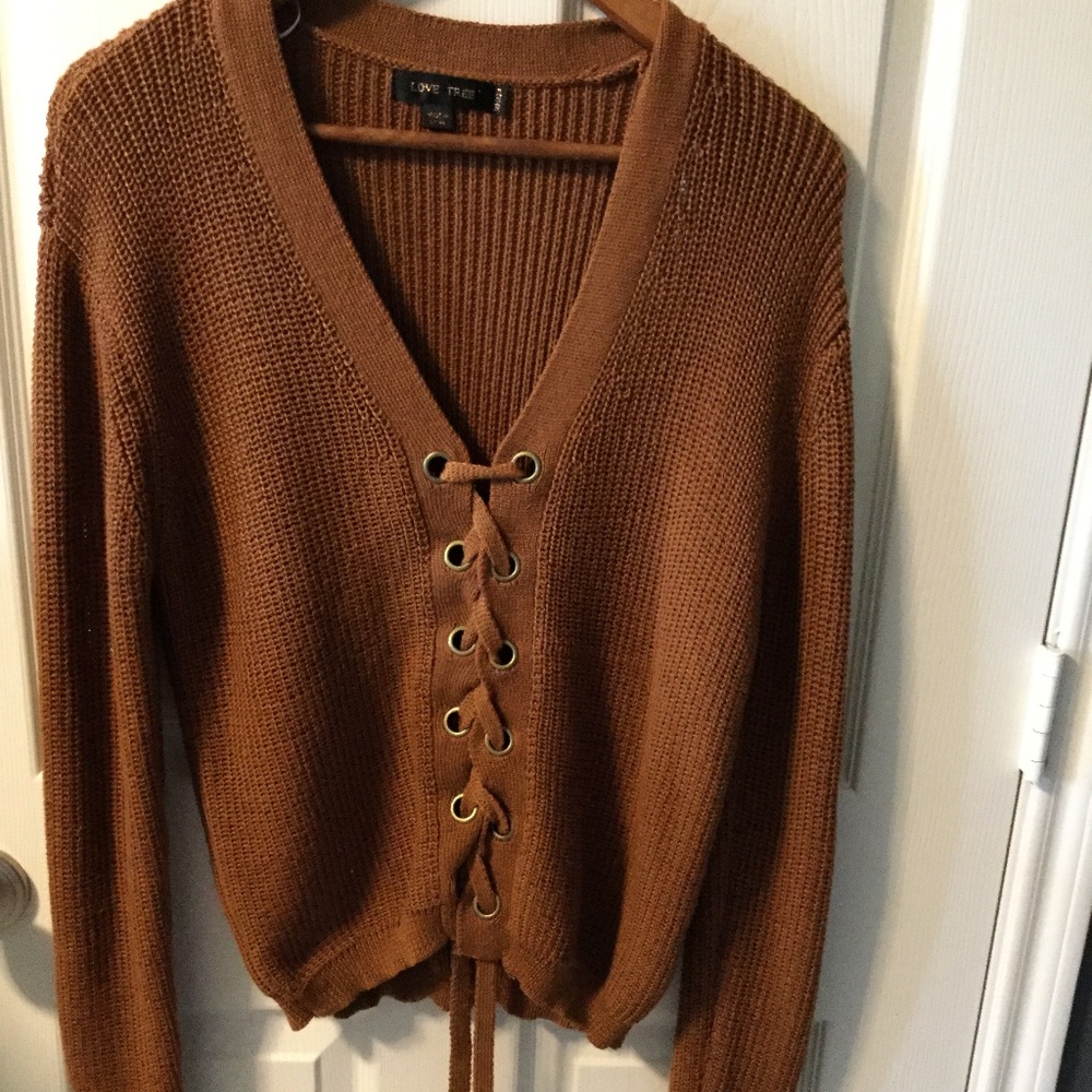 Women's Love Tree Sweater Top Size M